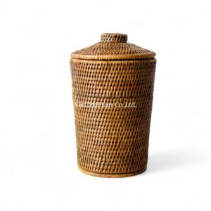 Round Rattan Laundry Basket