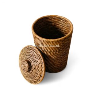 Round Rattan Laundry Basket