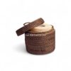 Round Rattan Tissue Box