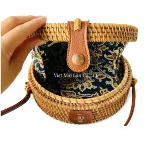 Rustic Rattan Bag