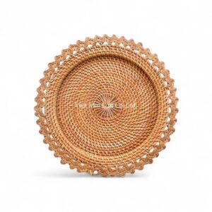 Rustic Rattan Charger Plate