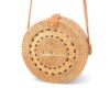 Rustic Round Rattan Bag