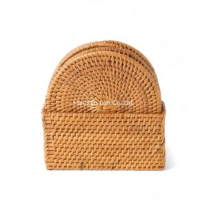Set Natural Rattan Coaster