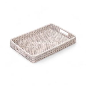Set Rattan Tray with Handles