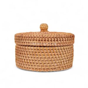 Small Brown Rattan Box