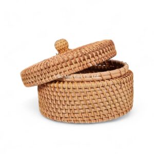 Small Brown Rattan Box