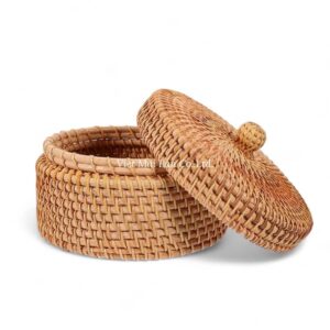 Small Brown Rattan Box