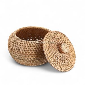 Small Jewelry Rattan Box