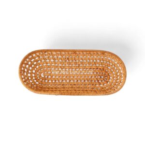 Small Oval Rattan Tray