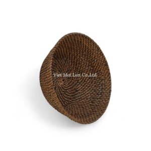 Small Round Rattan Tray