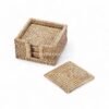 Square Rattan Coaster with Box