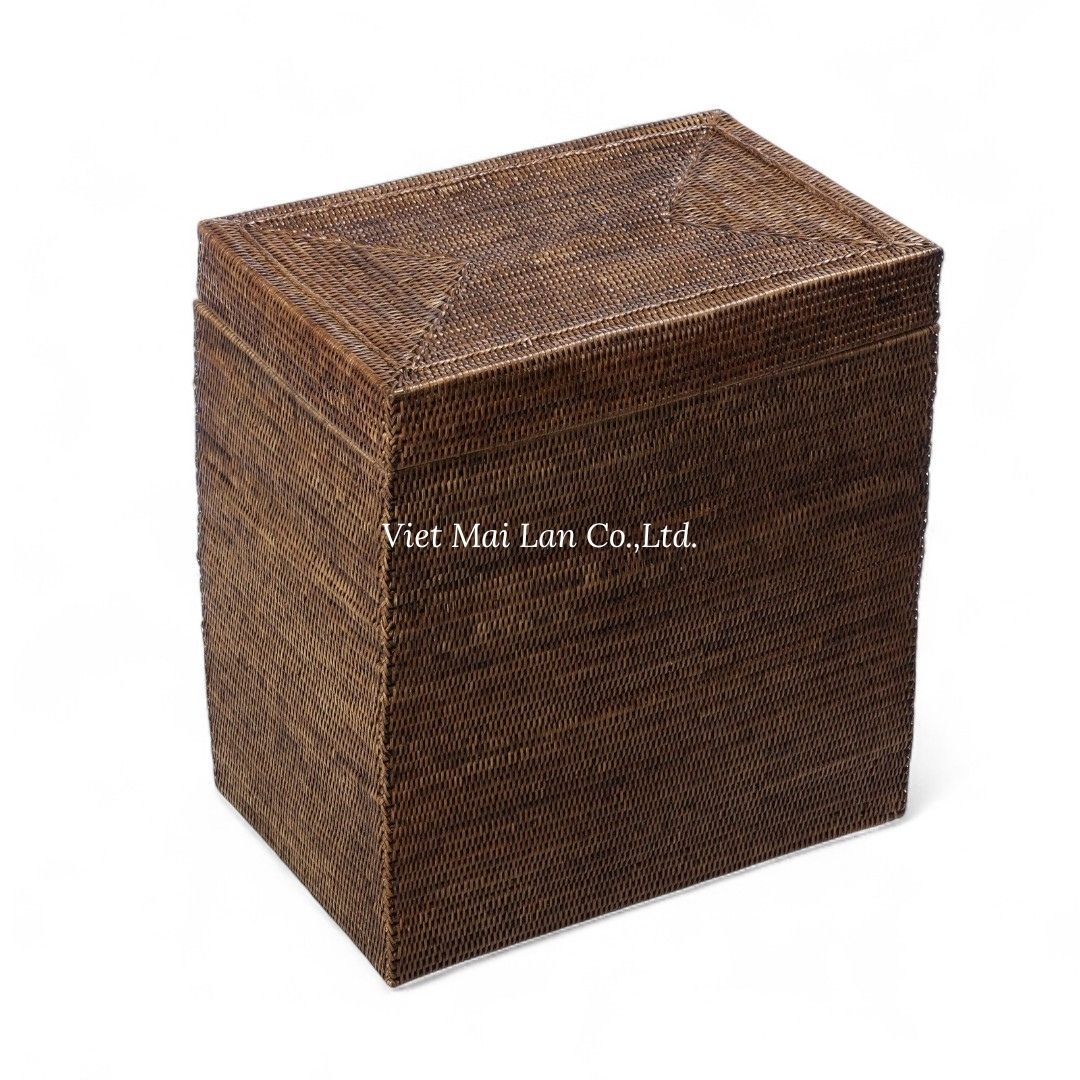Square Rattan Laundry Basket