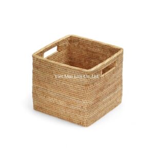 Square Rattan Storage Basket