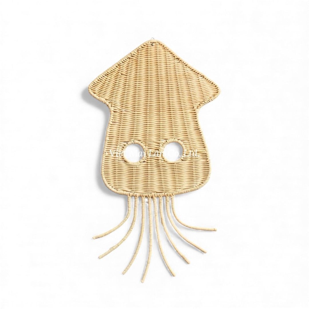 Squid Rattan Kids Wall Decor