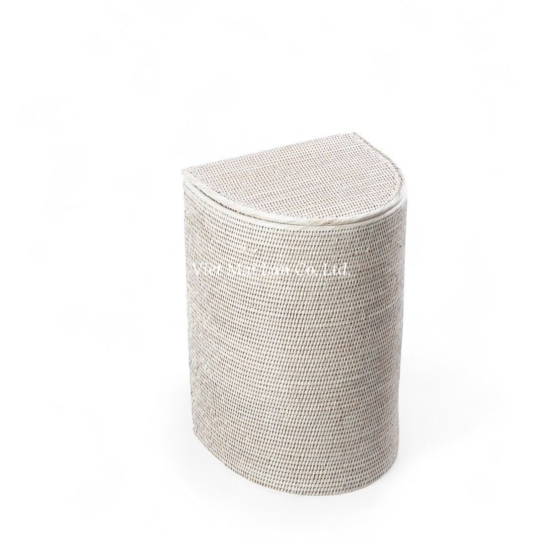 Tall Rattan Laundry Basket