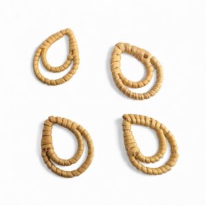 Teardrop Rattan Charm