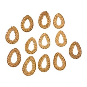 Teardrop Rattan Charm for Earrings