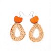 Teardrop Rattan Earrings