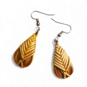 Teardrop Shape Rattan Earrings