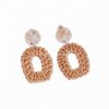 Tropical Rattan Earrings