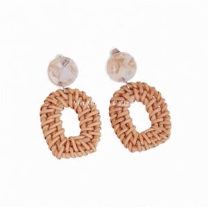 Tropical Rattan Earrings