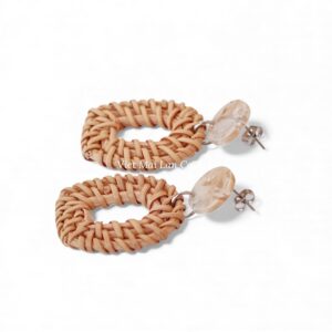 Tropical Rattan Earrings