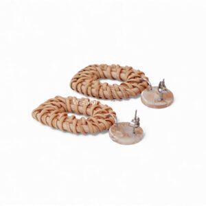 Tropical Rattan Earrings