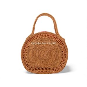 Tropical Rattan Handbag