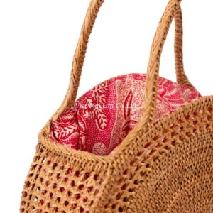 Tropical Rattan Handbag