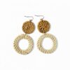 Tropical Vibe Rattan Earrings