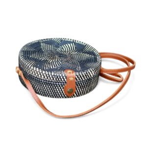 Vintage Black Rattan Bag