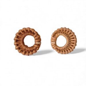 Vintage Rattan Charm for Jewelry