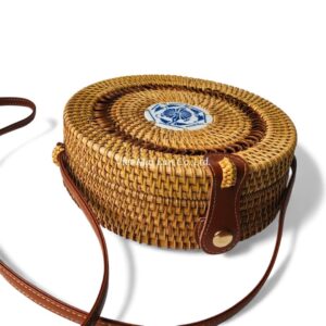 Vintage Round Rattan Bag