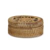 Vintage Round Rattan Box
