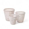 White Rattan Laundry Basket