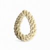 White Teardrop Rattan Charm
