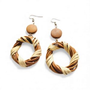 Wholesale Natural Rattan Earrings