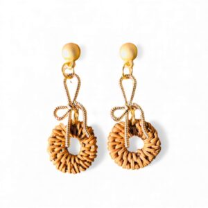 Wholesale Woven Rattan Earrings