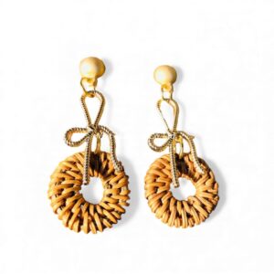 Wholesale Woven Rattan Earrings