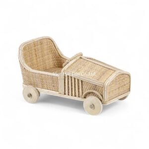 Wicker Rattan Car Toy