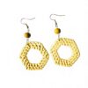 Wicker Rattan Earrings