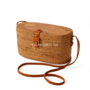 Woven Crossbody Rattan Bag