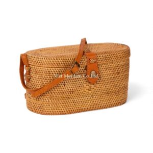Woven Crossbody Rattan Bag