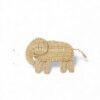 Woven Elephant Rattan Kids Wall Decor
