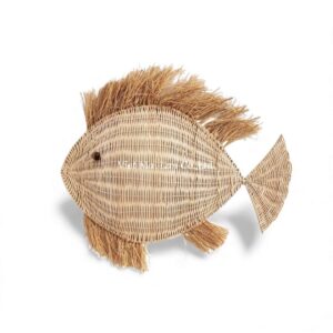Woven Fish Rattan Kids Wall Decor