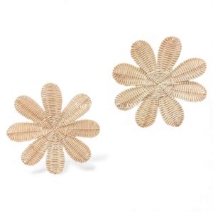 Woven Flower Rattan Kids Wall Decor