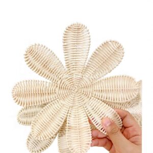 Woven Flower Rattan Kids Wall Decor