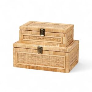 Woven Rattan Box