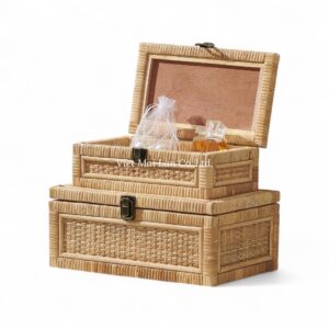 Woven Rattan Box