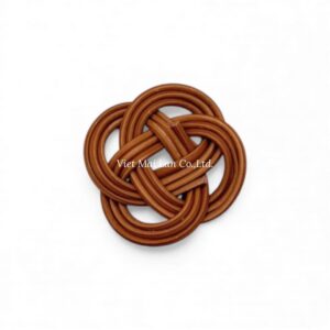 Woven Rattan Charm for Earrings